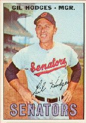1967 Topps Baseball Cards      228     Gil Hodges MG